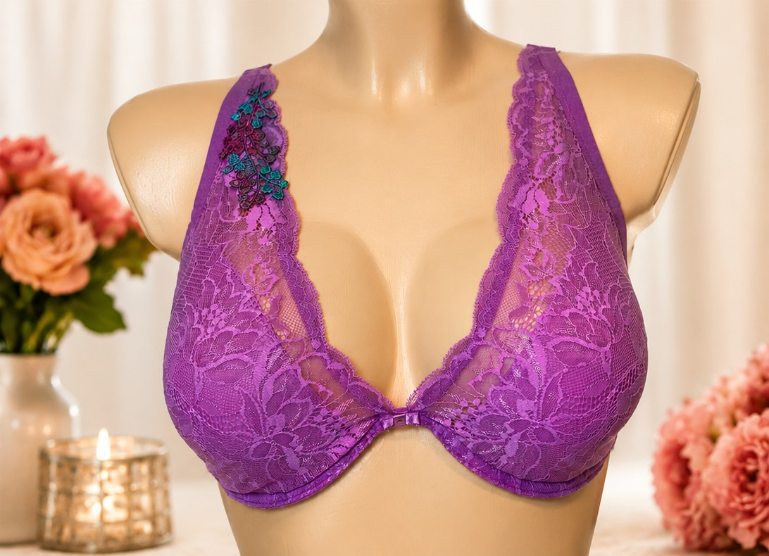 Liliowy biustonosz Triumph Amourette Charm Summer WP - przód