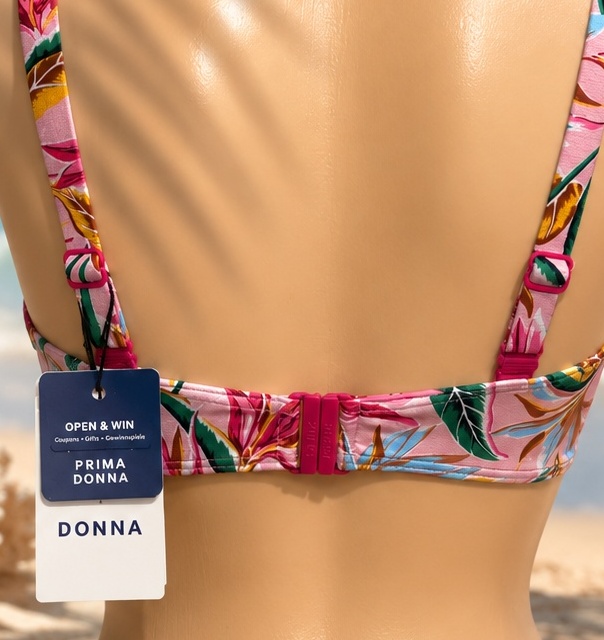 Kwiatowy biustonosz kąpielowy Prima Donna Sirocco 65E - tył