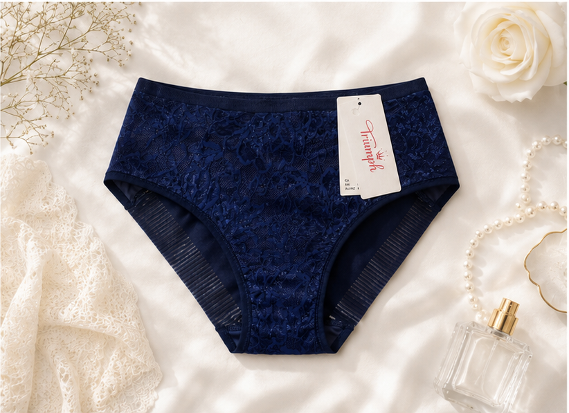 Granatowe figi modelujące Triumph Amourette Charm Maxi01 z metką