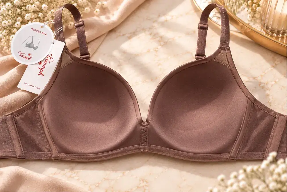 Triumph Body Make-Up Soft Touch 75B Rose Brown - inside cups