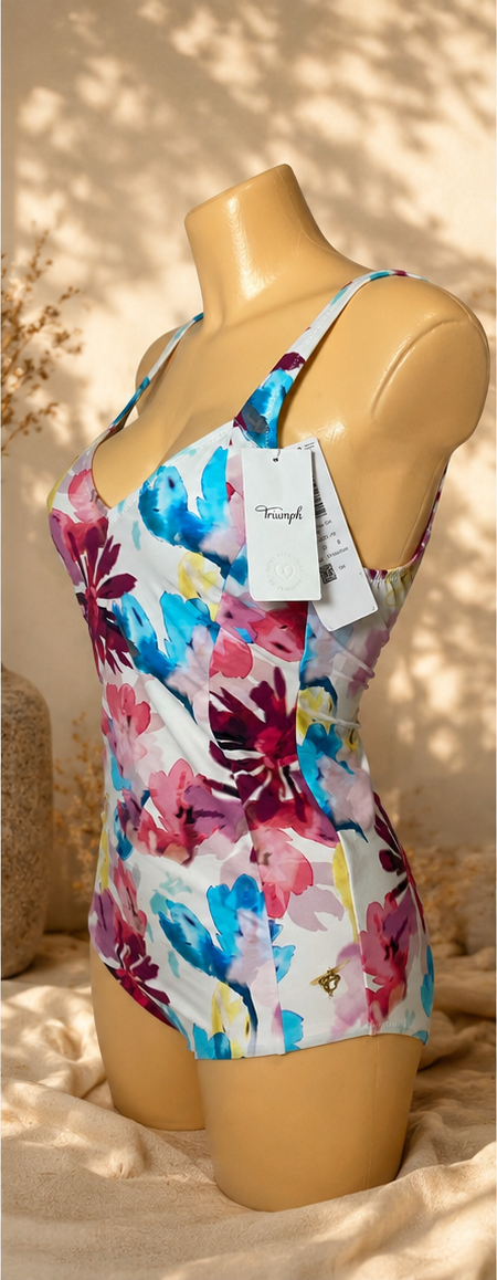 Kwiatowy strój kąpielowy Triumph Summer Fleur OW01 38B - ujęcie z boku